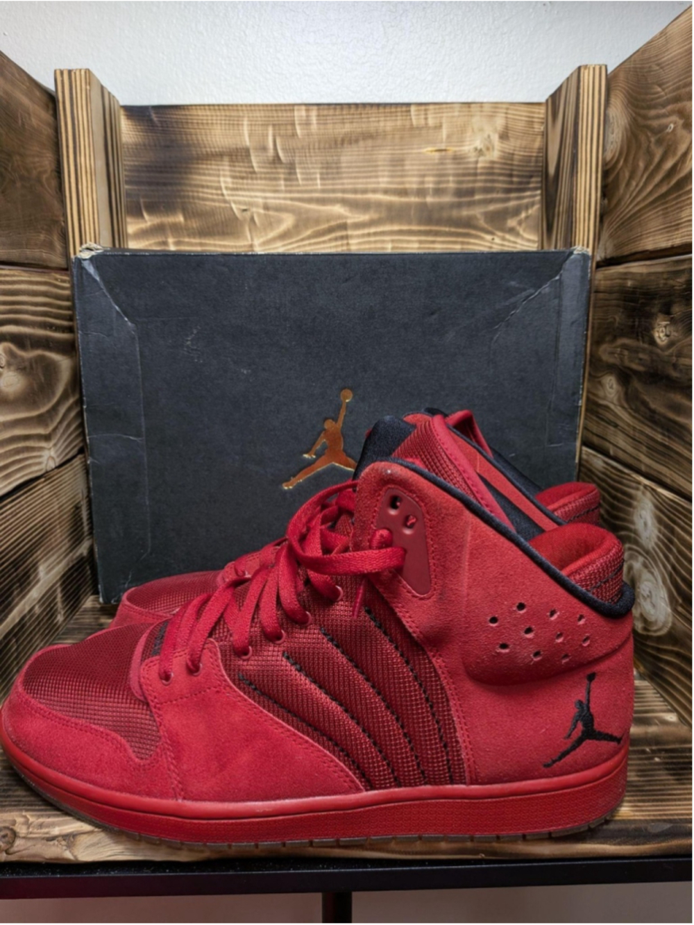 Jordan Air Jordan 1 Flight 4 Prem Shoes Mens Size 13 Red Sneakers 838818-600